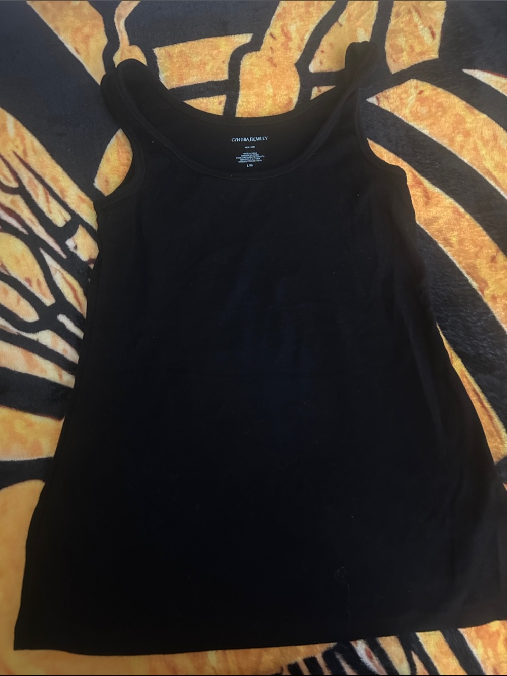 Cherokee Black Scoop Neck Tank